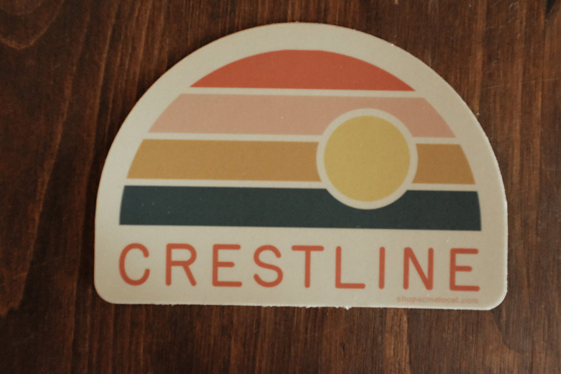 Crestline Retro Sticker