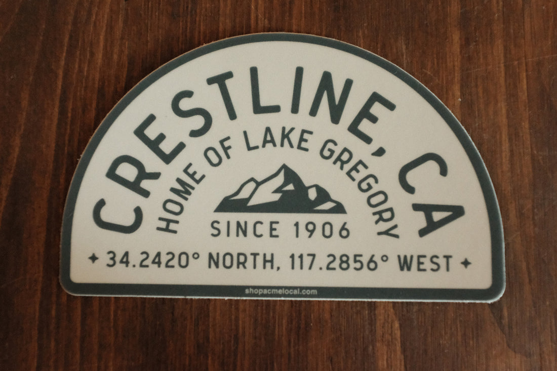 Crestline Home of Lake Gregory Sticker