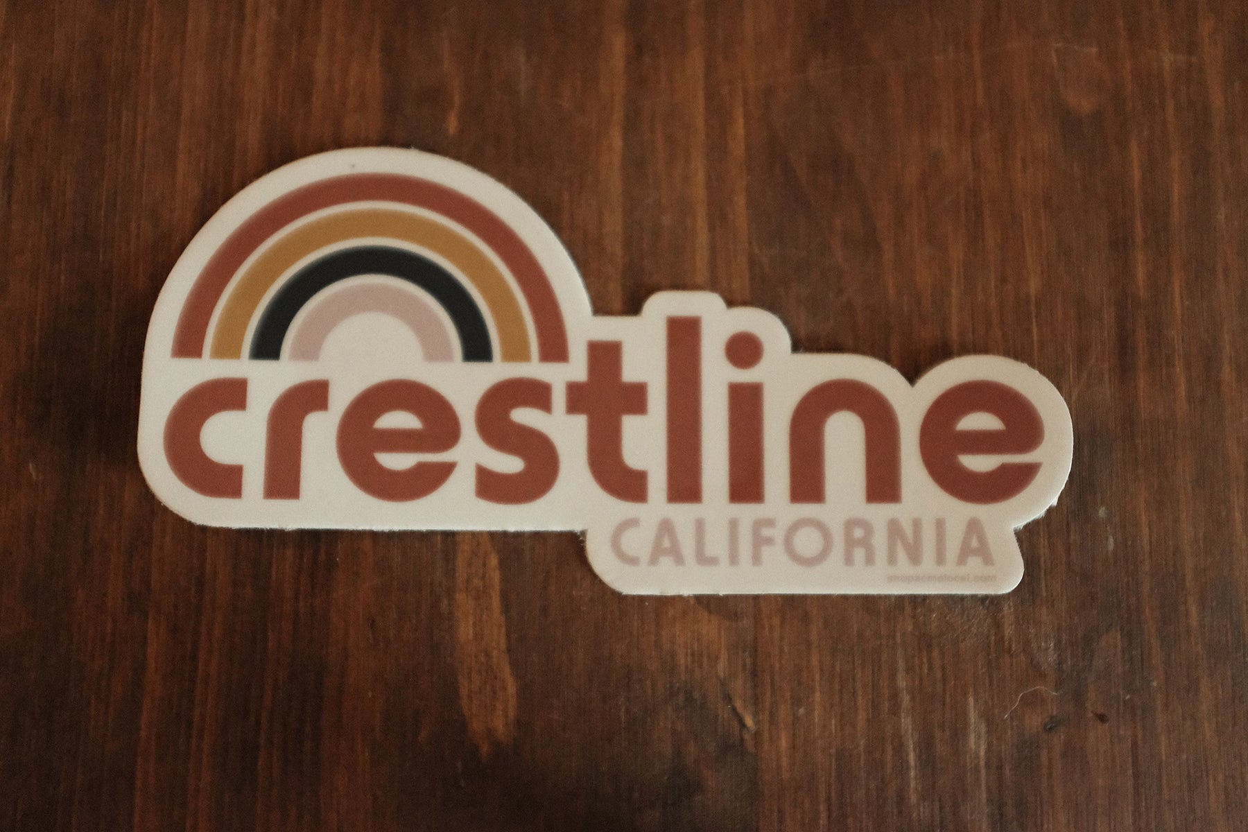 Crestline Rainbow Retro Sticker
