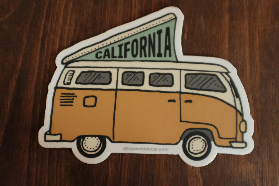 California VW Van Sticker