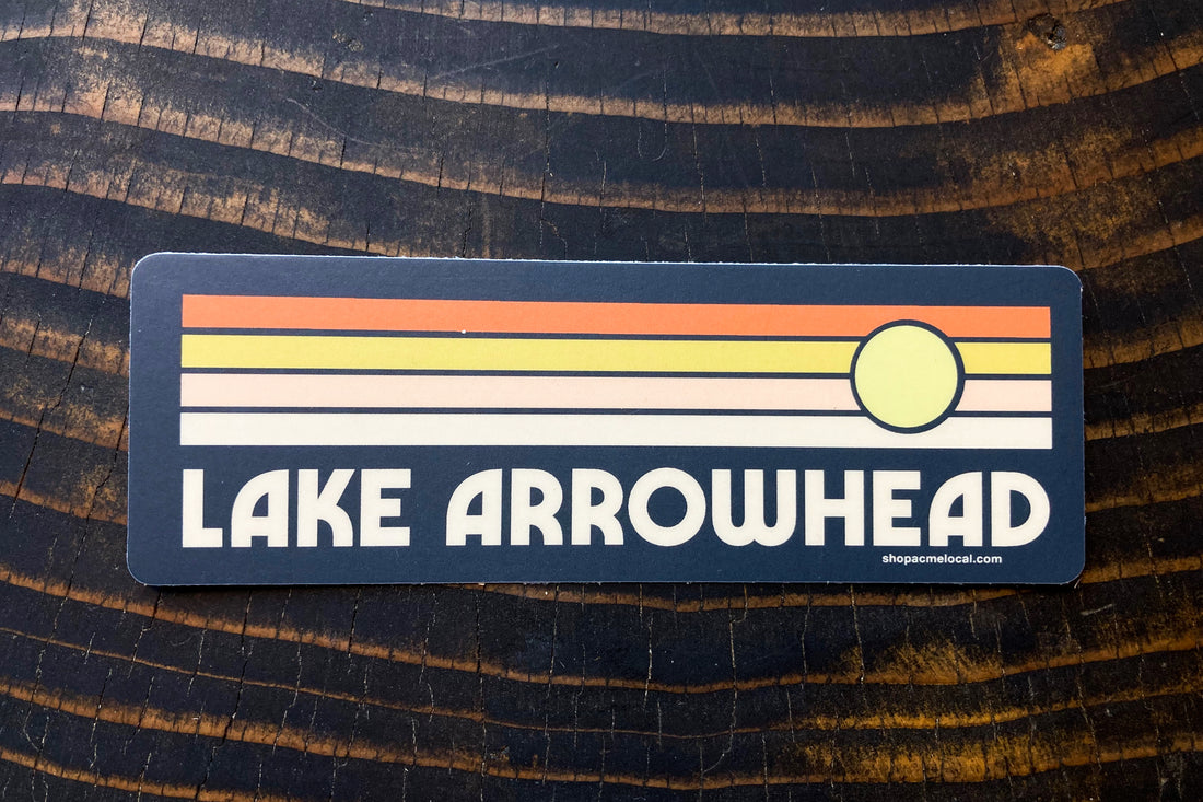 Lake Arrowhead Sunrise Sticker
