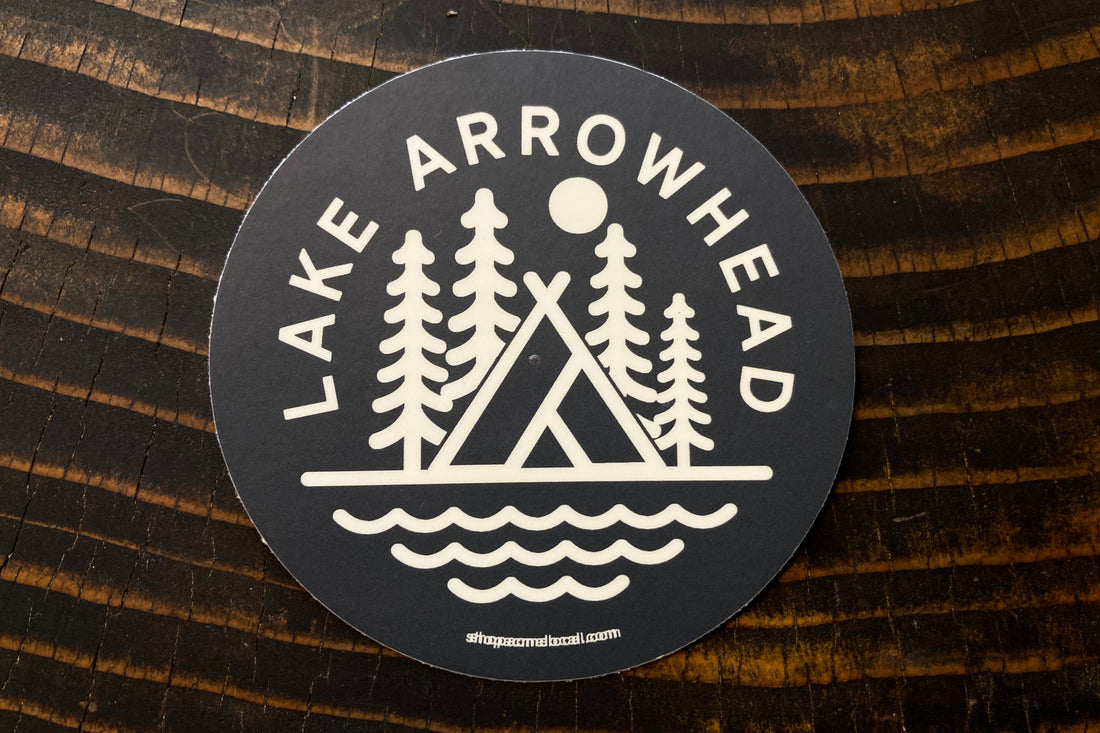Navy Lake Arrowhead Sticker