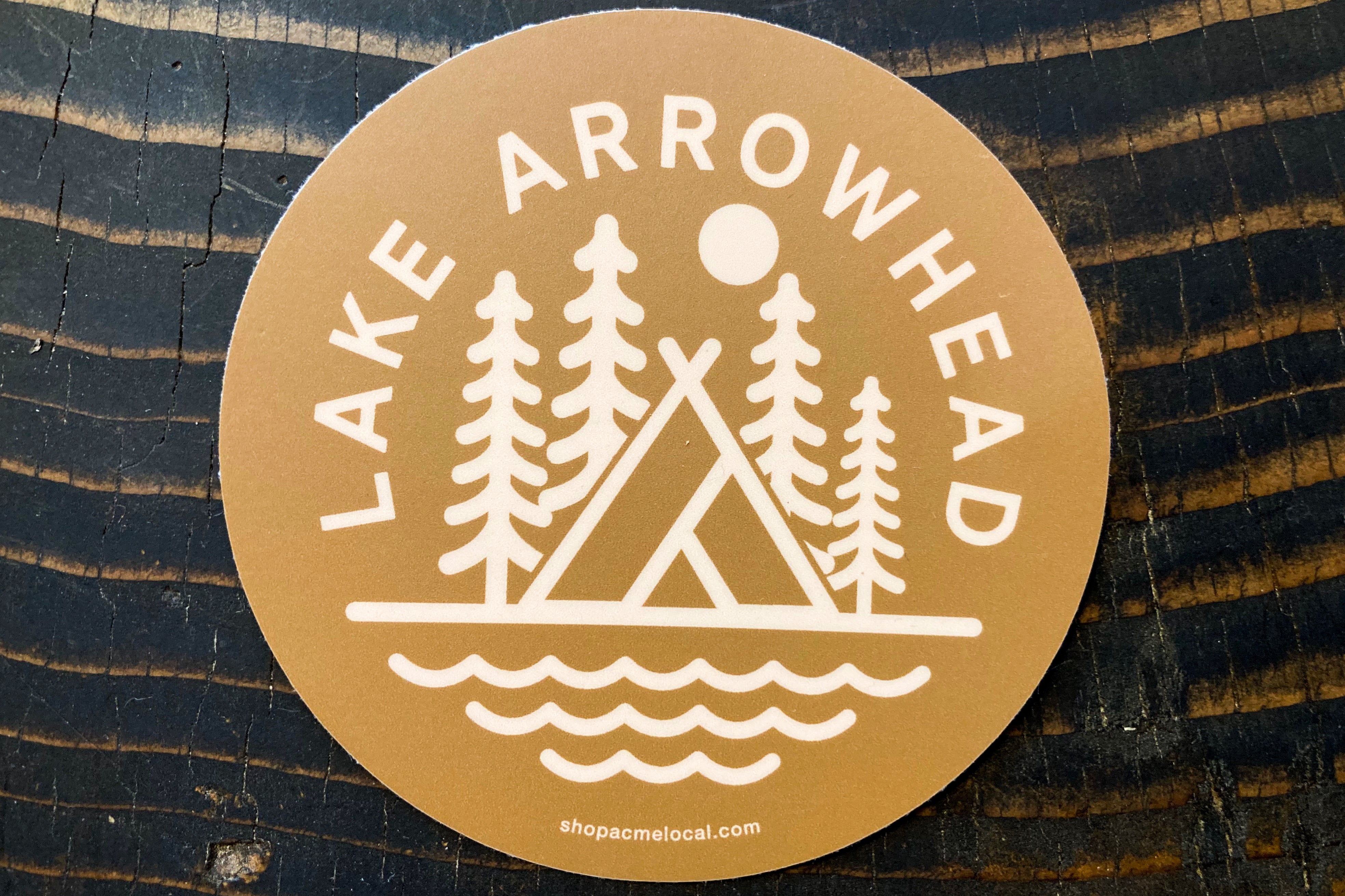Rust Lake Arrowhead Camp Sticker